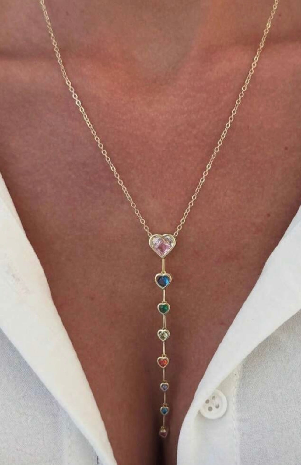 Heart Pendant Necklace 18k Gold Plated