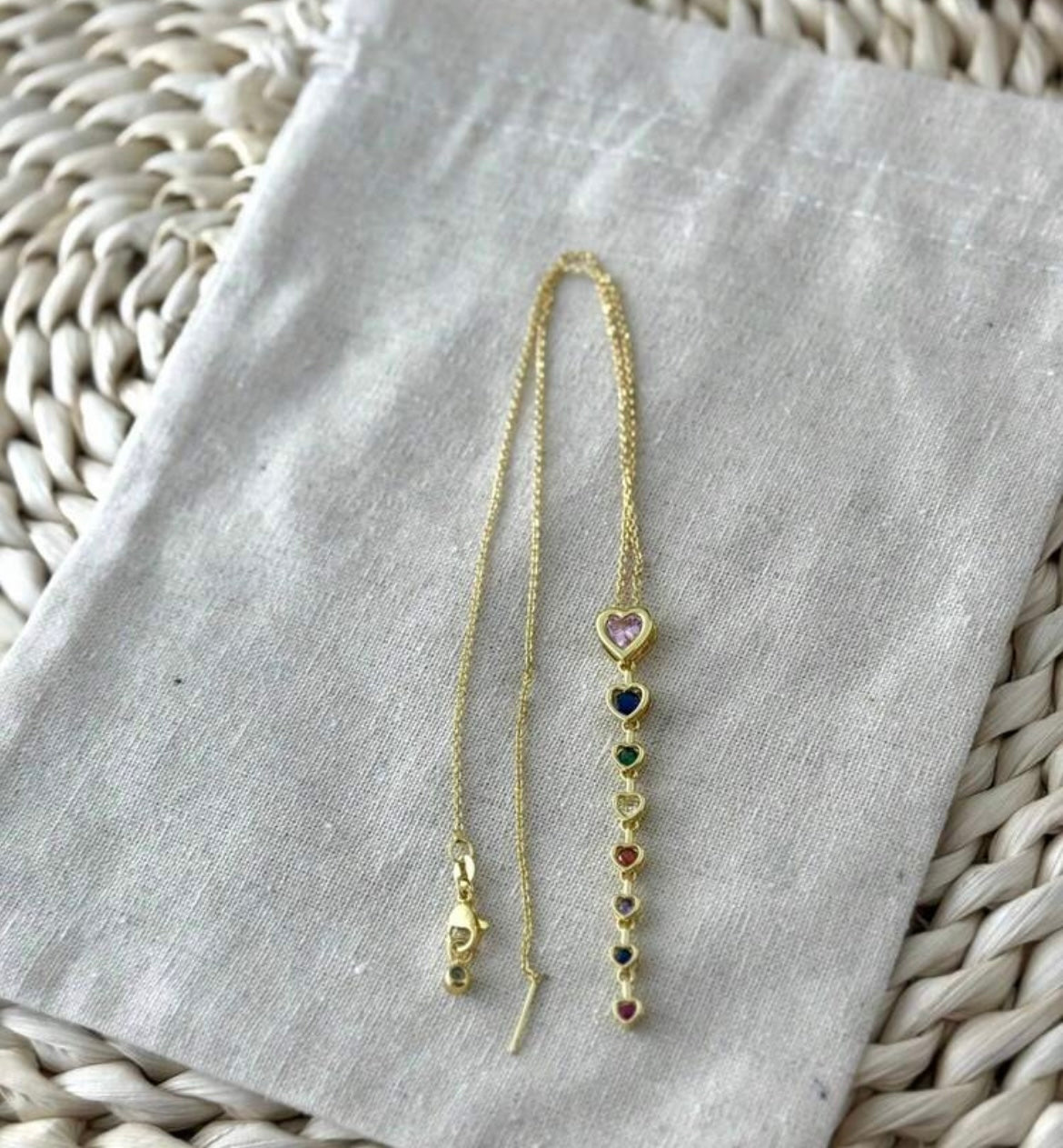 Heart Pendant Necklace 18k Gold Plated